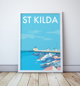 St Kilda Travel Print