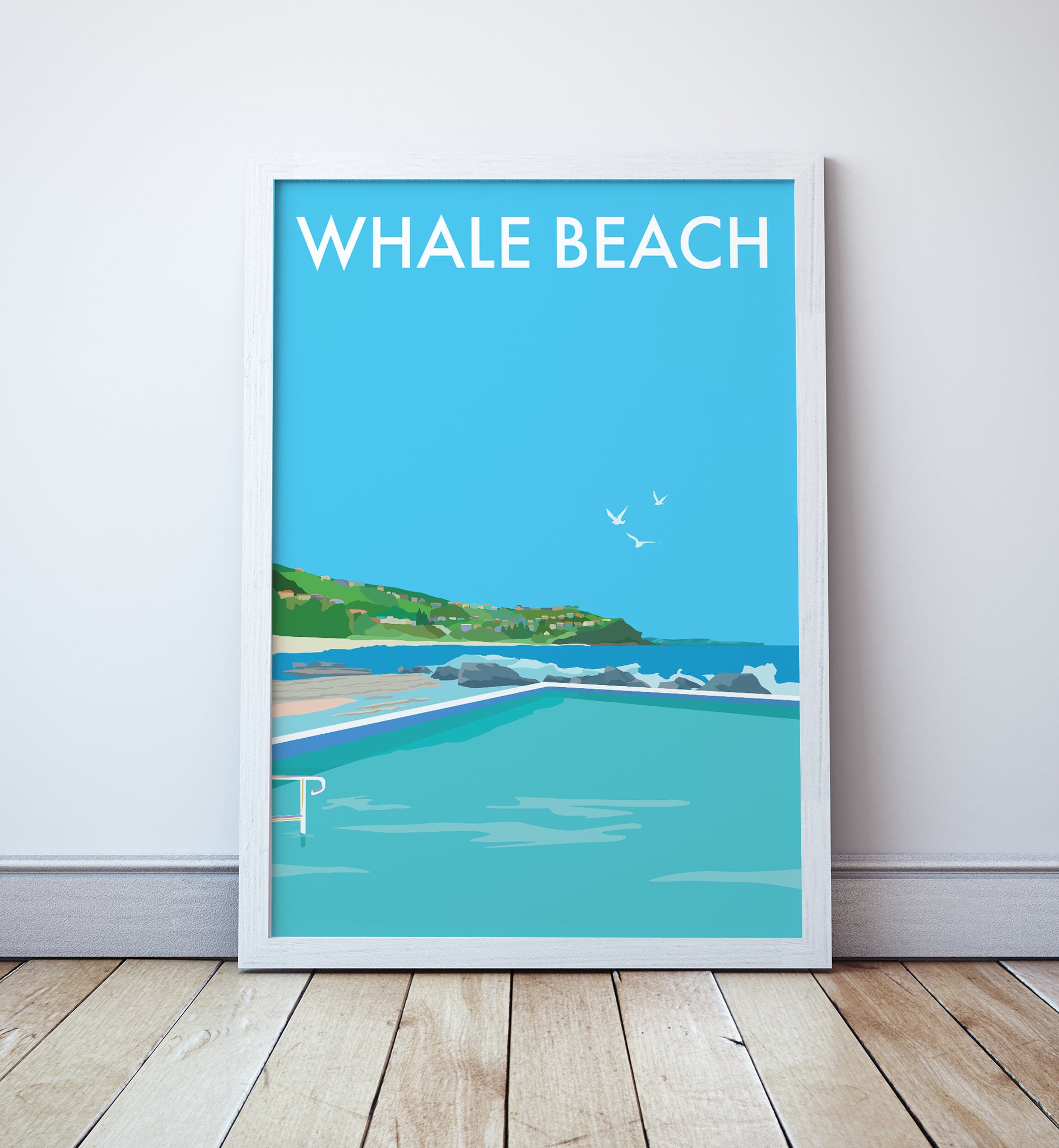 Whale Beach Travel Print